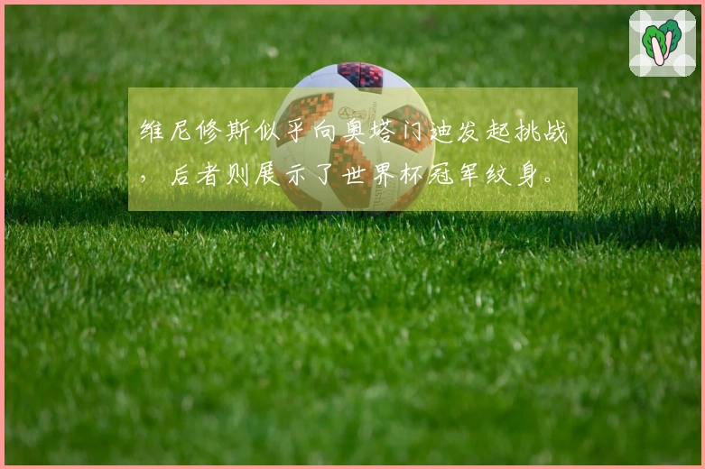 维尼修斯似乎向奥塔门迪发起挑战，后者则展示了世界杯冠军纹身。